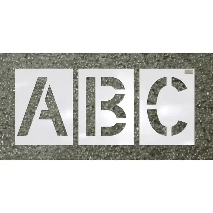 Stencil Set-Letter 4"X2-3/4" LDPE Highway 29Pcs.