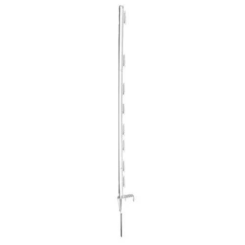 Step-In Poly Electric Fence Post, 48", White