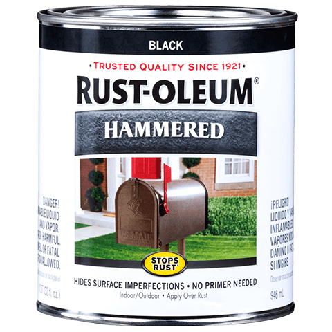 Stops Rust Spray Paint And Rust Prevention Hammered Brush-On Paint - Quart (2 Count)