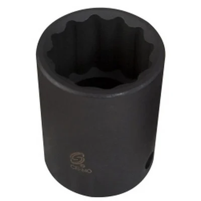 Sunex 1/2" Drive 12 Point Standard Impact Socket 22mm (222ZM)