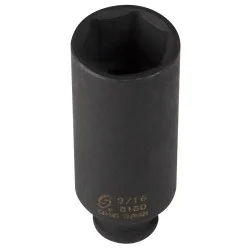 Sunex 1/4" Drive 6-Point Deep Impact Socket 9/16" (818D)