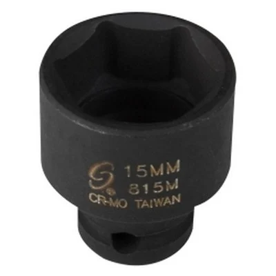 Sunex 1/4" Drive Standard 6 Point Impact Socket 15mm (815M)