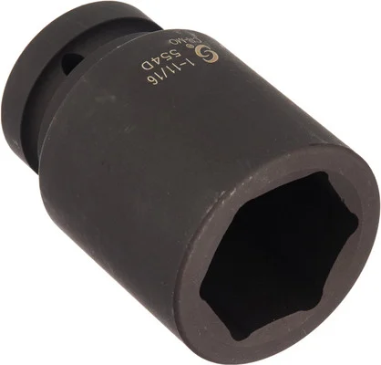 Sunex 1" Drive Deep 6 Point Impact Socket 1-11/16" (554D)
