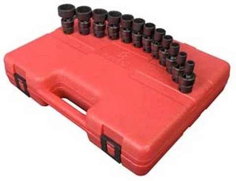 Sunex 12 Piece 3/8 Drive 12 Point Universal Impact Socket Set (3690)