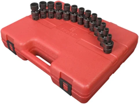 Sunex 13 Piece 3/8" Drive 12-Point Flex Impact Socket Set Metric (3691)