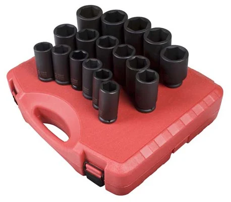 Sunex 17 Piece Metric Deep Impact Socket Set (4686)