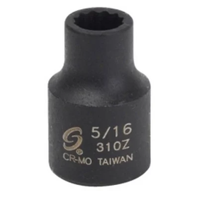Sunex 3/8" Drive 12 Point Impact Socket, 5/16" (310Z)