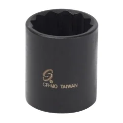 Sunex 3/8" Drive 12 Point Impact Socket, 9/16" (318Z)