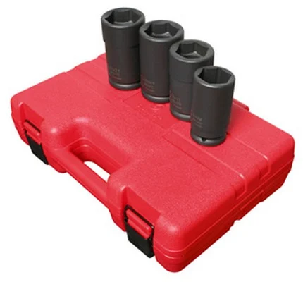 Sunex 4 Piece 3/4 Inch Drive Budd Wheel Impact Socket Set (4626)