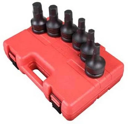 Sunex 6 Piece 1" Drive Metric Impact Hex Set (5607)