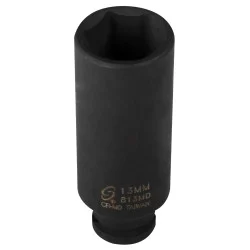 Sunex Tools 1/4" Drive Deep Impact Socket, 6 Point, 13mm (813MD)