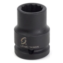 Sunex Tools 3/4" Drive 12 Point Thin Wall Impact Socket 19mm (419MZT)