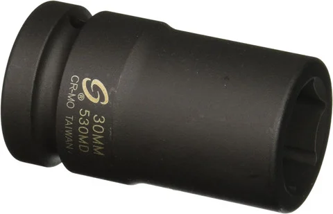 Sunex Tools 3/4" Drive 6-Point Impact Socket, 55mm (455M)