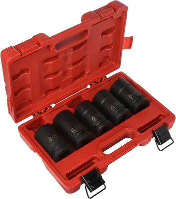 Sunex Tools 5 Pc. 1" Drive Budd Wheel Socket Set (5626)