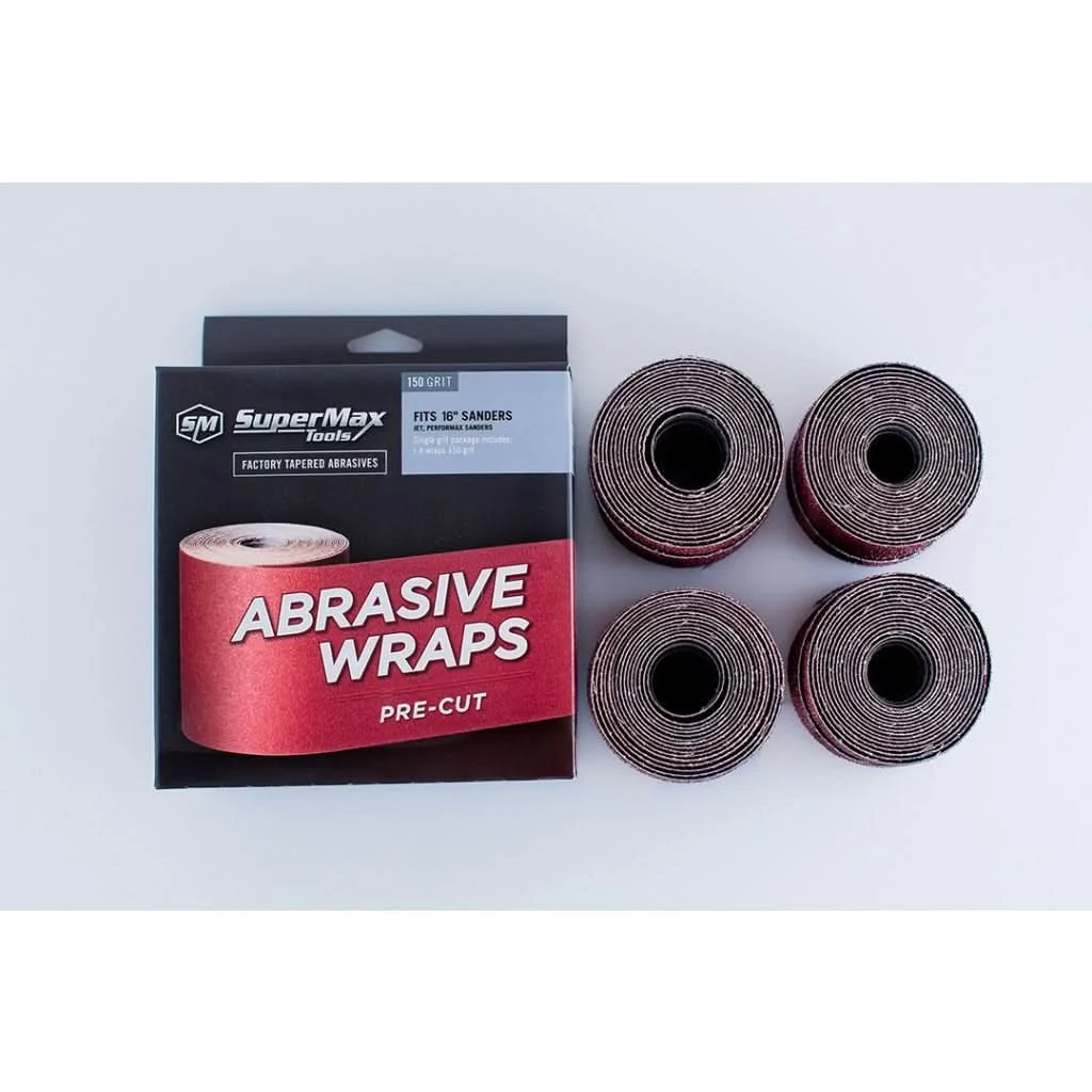 Supermax 60-6000 Mixed-Grit: 36/80/80/120-Grit, 16 Drum, 4-Pack