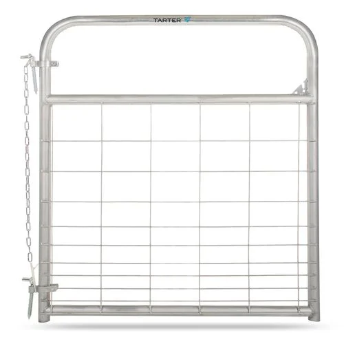 Tarter Watchman Galvanized Wire Mesh Gate 4 ft.