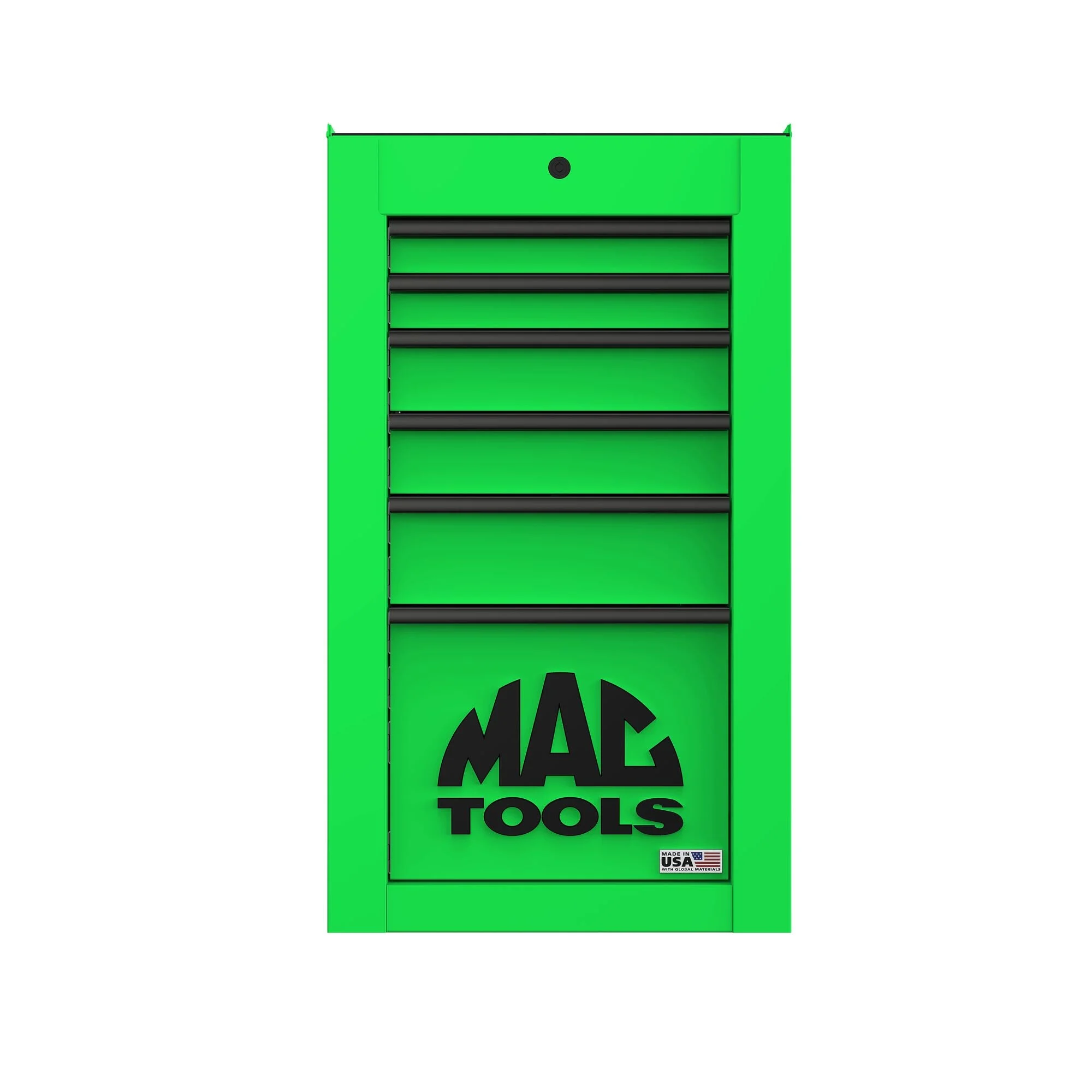 Tech™ Series 6-Drawer Side Cabinet with PowerTech™ Drawer - Lime Green