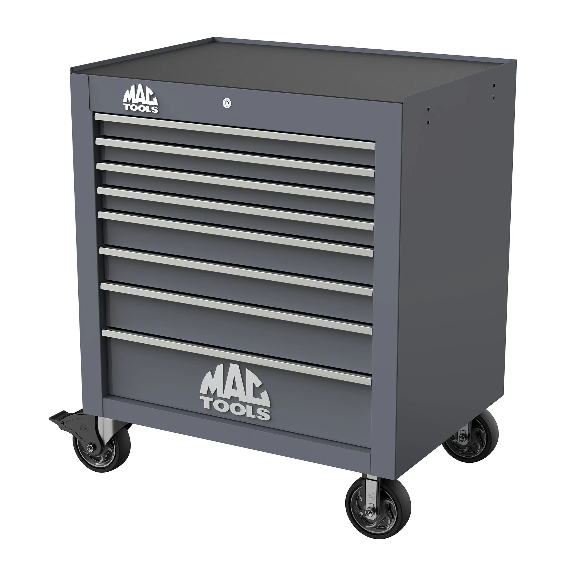 Tech™ Series 8-Drawer Workstation - Carbon Gray