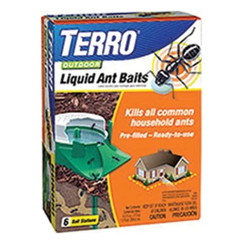 TerroOutdoor Liquid Ant Baits, 6 Bait Stations
