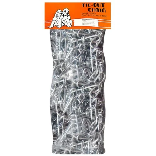 Tie Out Chain, 1/0 x 20 Ft., Galvanzied