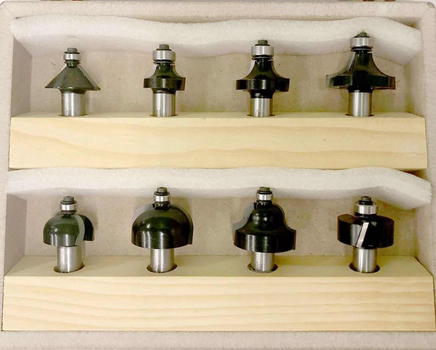 Timberline TRS-180 8-Piece 1/2" Shank Router Bit Profile Set