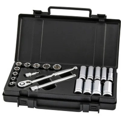 Titan Tools Fractional Socket Set 3/8" Drive 21-Piece (68001)