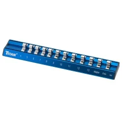 Titan Tools Metric Magnetic Aluminum Socket Rail 1/4" Drive (36098)