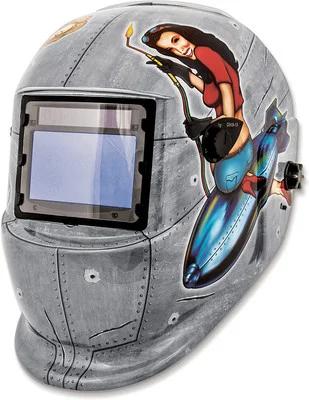 Titan Tools Solar Powered Auto Darkening Welding Helmet Pin Up Girls (41288)