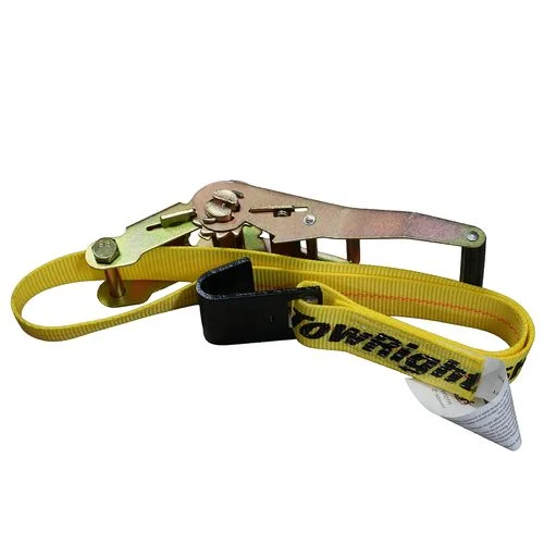 Towright 2"x24" Fixed End Ratchet Strap Assembly (Ratchet End Only)