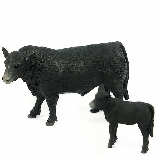 Toy Angus Cow and Calf