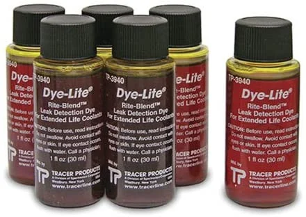 Tracerline 6pcs 1oz Rite-Blend Universal Coolant Dye (TP-3940-0601)