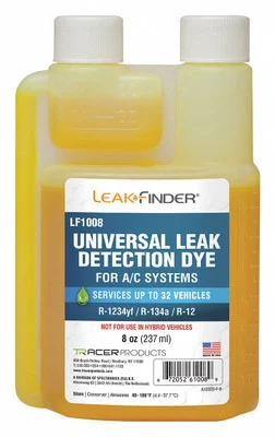 Tracerline 8oz Twin-Neck Bottle LeakFinder Universal A/C Dye (LF1008)