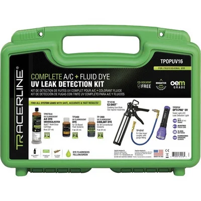 Tracerline Complete A/C & Fluid Dye UV Leak Detection Kit (TPOPUV16)