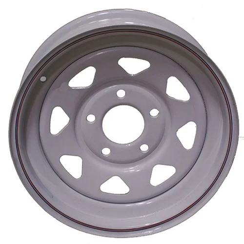 Trailer Wheel, 15 x 5 x 5 On 5 BC White