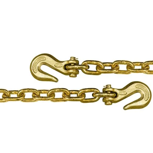 Transport Chain with Clevis Hooks, 3/8 In. x 20 Ft.