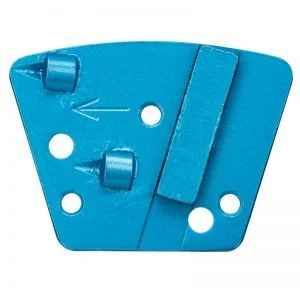 Trapezoid Bolt On - 2x 1/4 Round PCDs with Stabilizer Segment