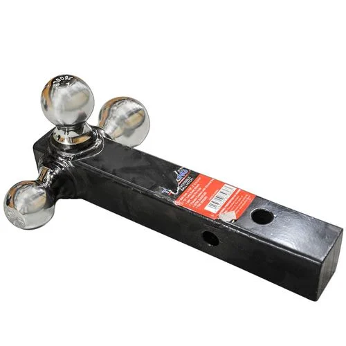 Tri-Ball Hitch, 2 In. Receiver, Chrome Plated