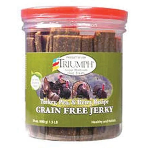 Triumph Grain Free Jerky Turkey, Pea & Berry, 1.5 lbs.