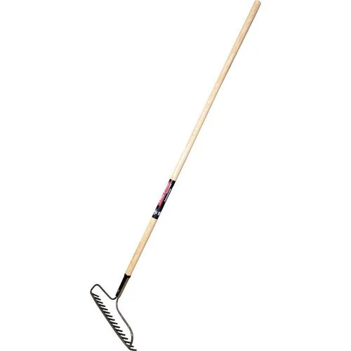Truper 31374 16 Tine Leveling Rake with 60" Ash Wood Handle