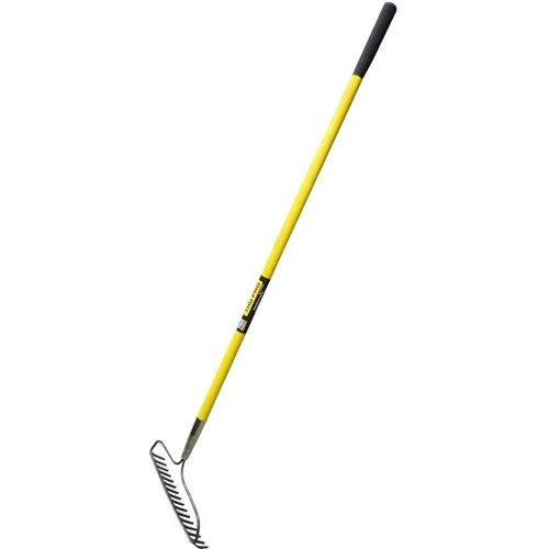 Truper 31380 16 Tine Gardening Rake with 60" Fiberglass Handle