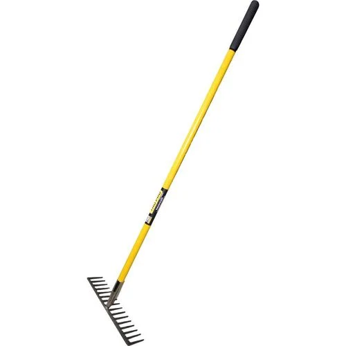 Truper 31391 Heavy Duty 16 Tine Leveling Rake with 60" Fiberglass Handle