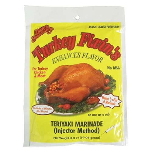 Turkey Fixin's, Teriyaki Marinade Mix, 3 Oz.