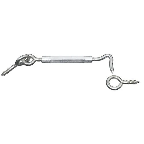 Turnbuckle Gate Hook, Zinc Plated, 3/8" x 11"