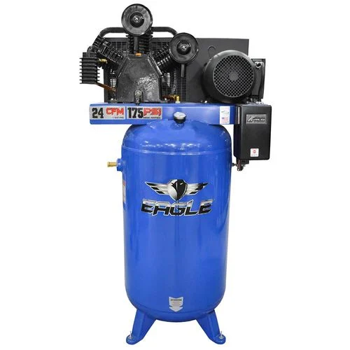 Two Stage Air Compressor, 7.5 HP, 80 Gallon, 200 PSI