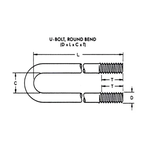 U-Bolt Fits Large King Bearing Housing