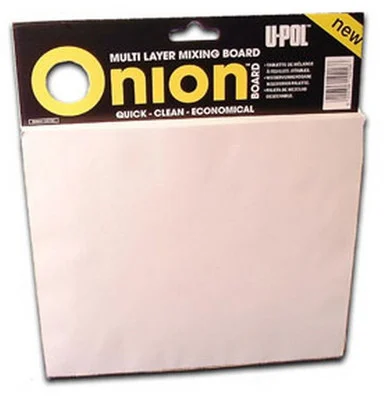 U-POL Products Onion Body Filler Mixing Board 100 Disposable Sheets (UP0737)