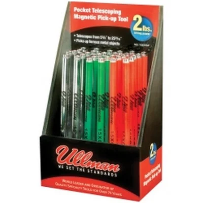 Ullman Devices 15XDISP Multicolor Pocket Telescopic Magnetic Pick-up Tool Display