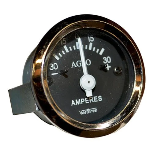 Universal Dashboard Mounted 30A Ammeter for Tractors