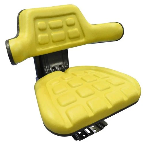 Universal Tractor Seat Yellow with Slide & Suspension