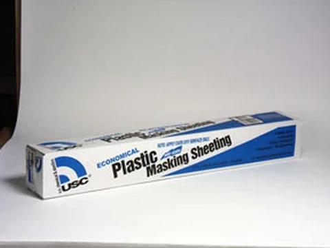 US Chemical And Plastics 12' X 400' Plastic Sheeting For Paint Masking (36123)